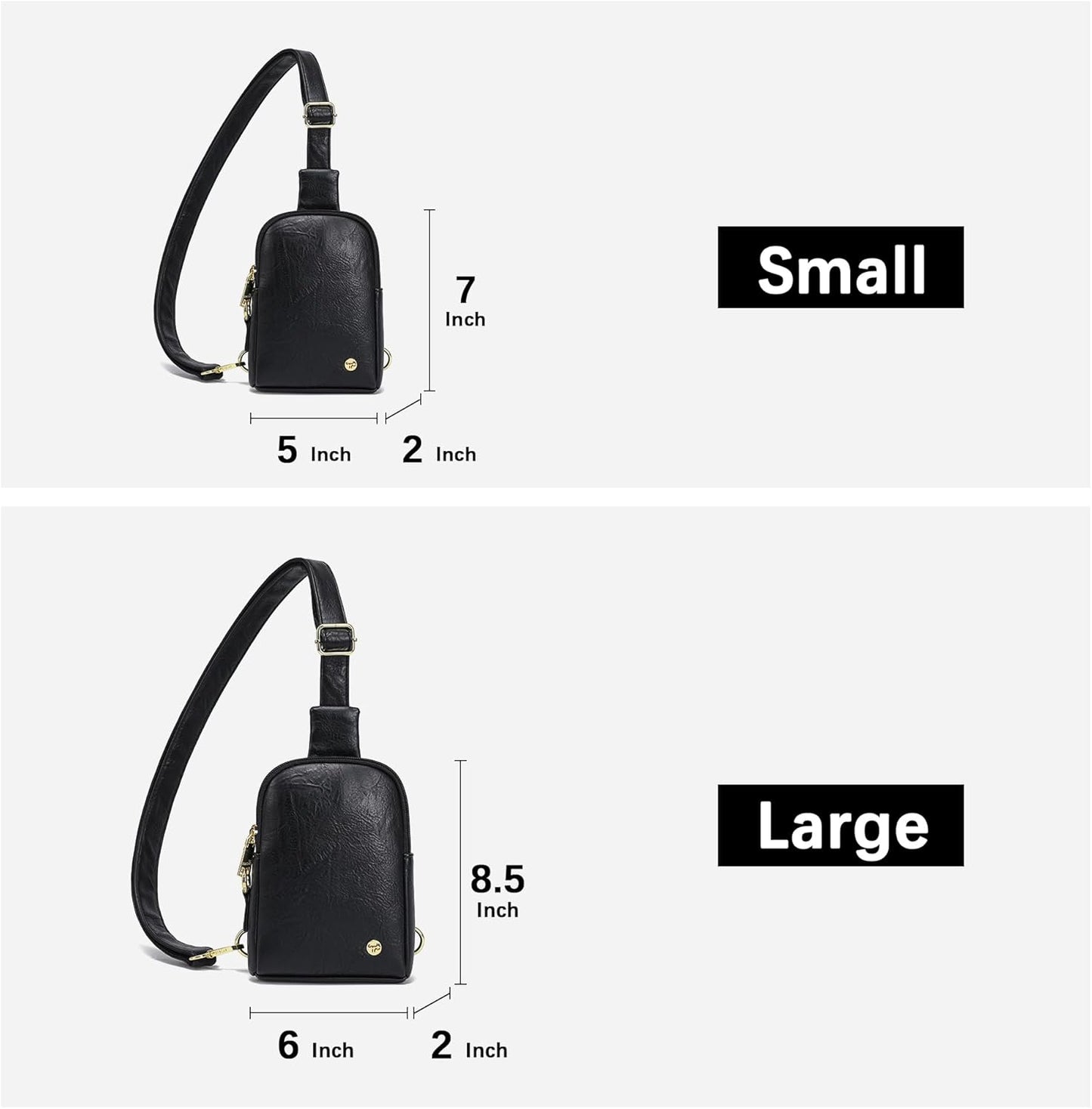 Sling Bag for Women Touchscreen Small Crossbody Cell Phone Purse Fanny Pack